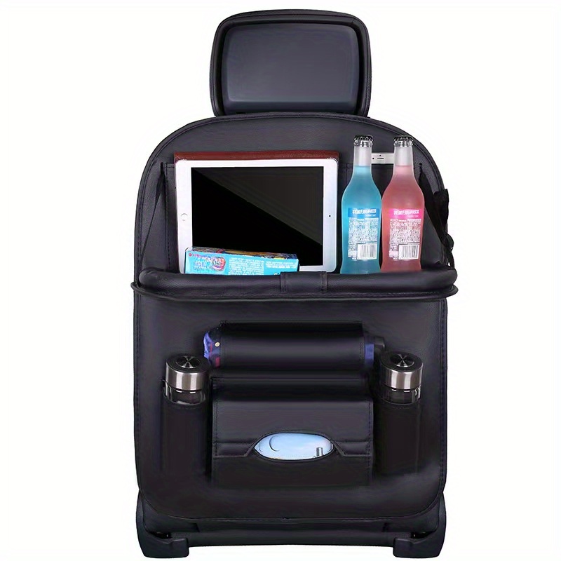 Car Seat Travel Bag - PU Leather Car Seat Organizer Multiple
