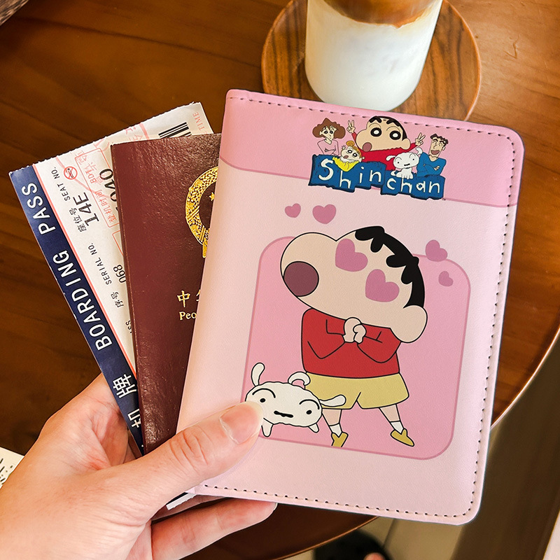 Travel Accessories For Japan Trip - Kawaii Shin Chan Cute Passport Cover