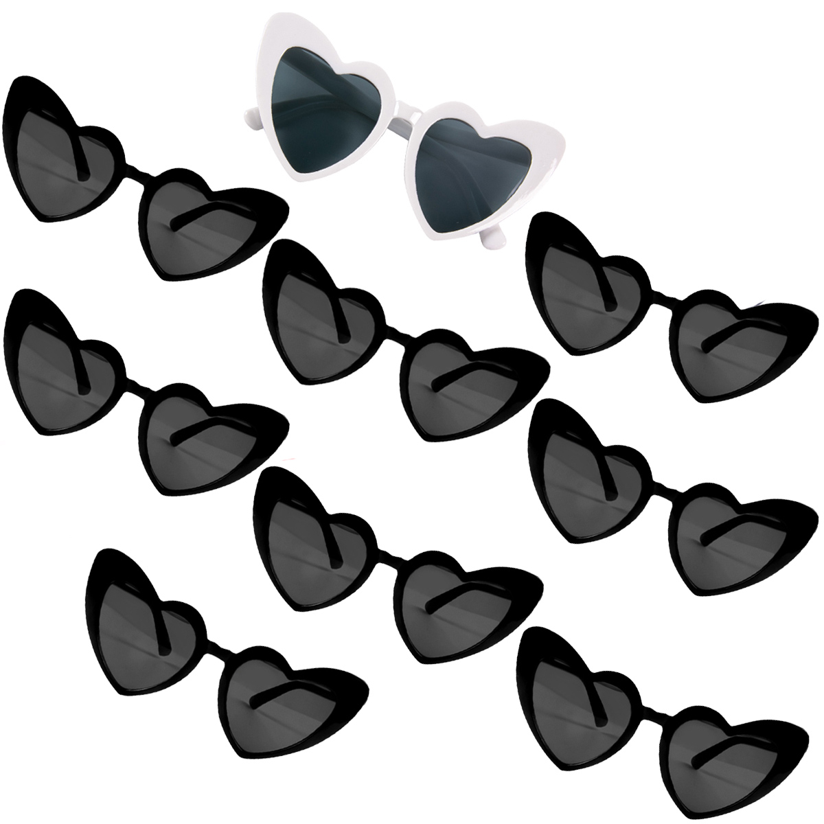 Travel Accessories Shops - Heart Shaped Sunglasses for Women Retro