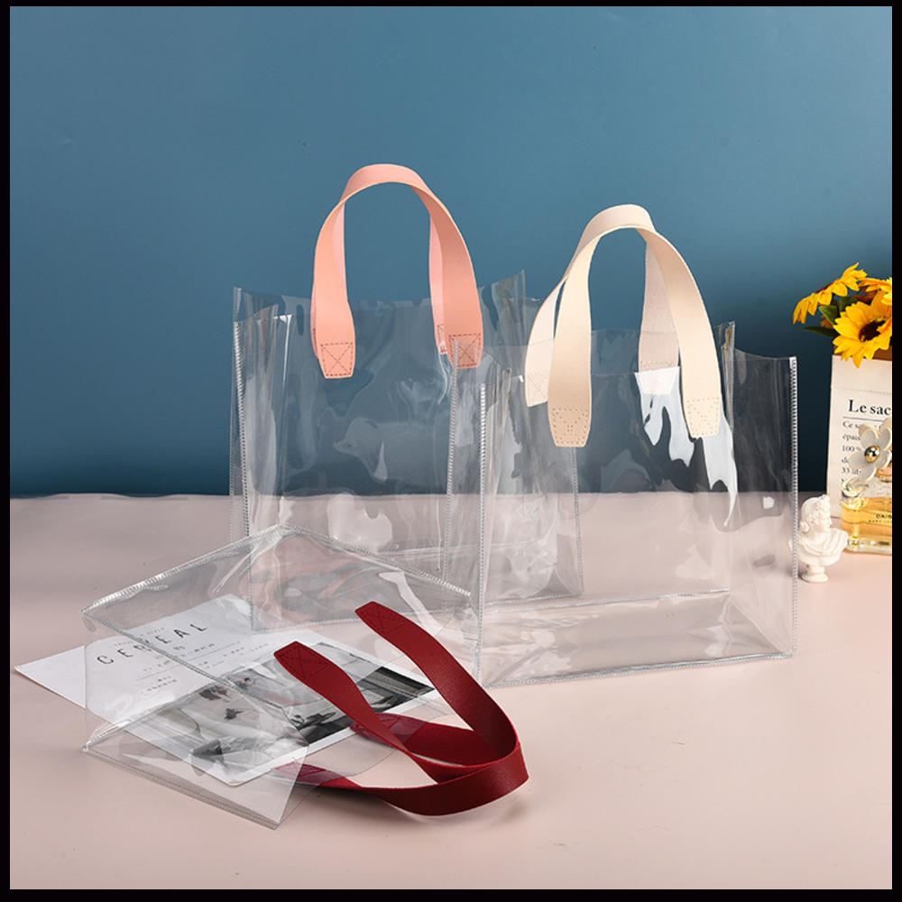 Travel Accessories Shops - Transparent Pvc Clear Tote Large Capacity
