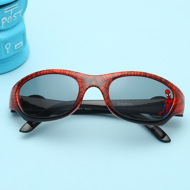 Travel Accessories With Kids - Generic Kids Spiderman Cartoon Sunglasses Uv400
