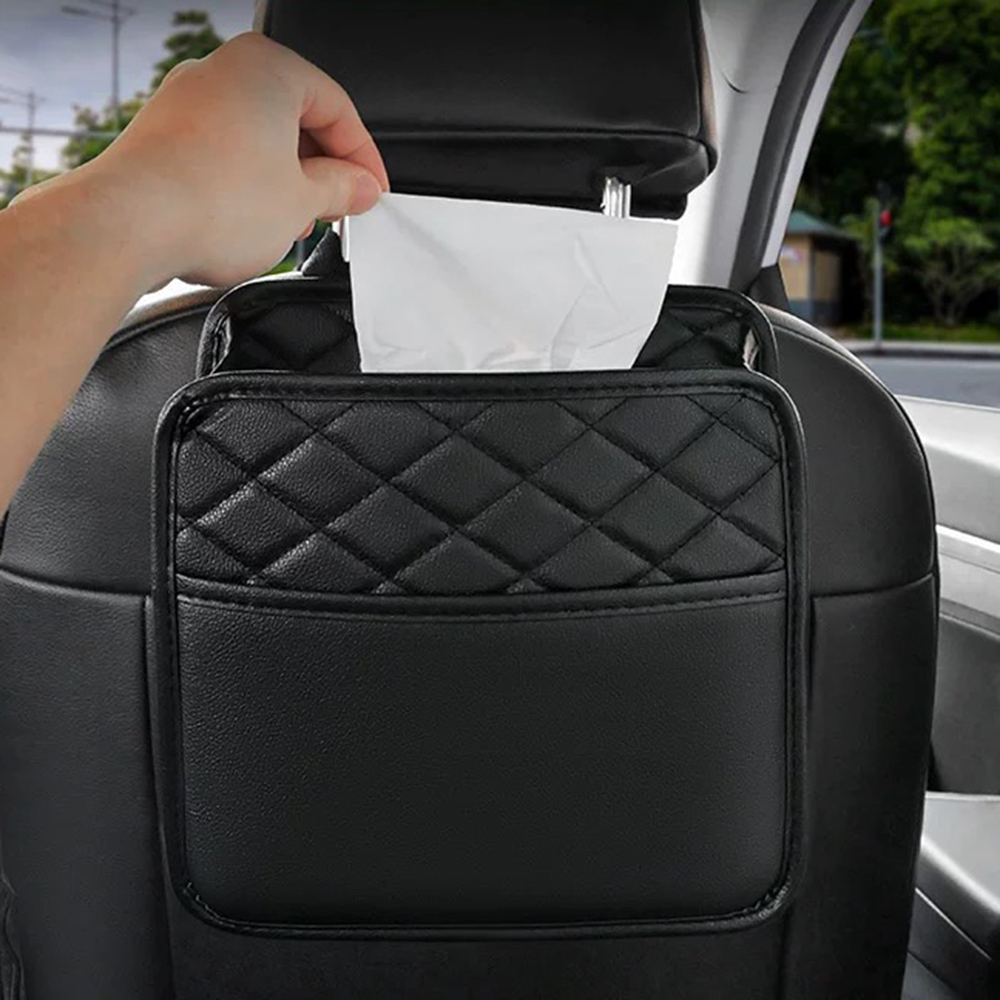 Car Seat Travel Bag - Universal Car Hanging Trash Can Foldable