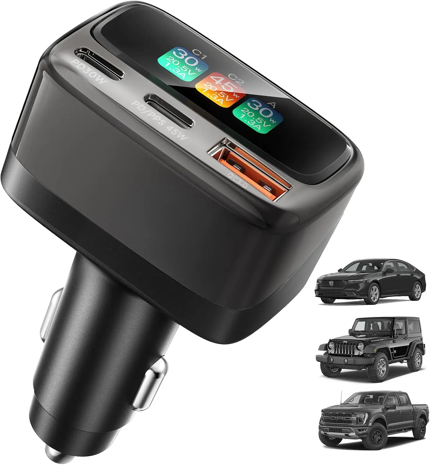 Travel Accessories For Men - 105W USB C Car Charger with