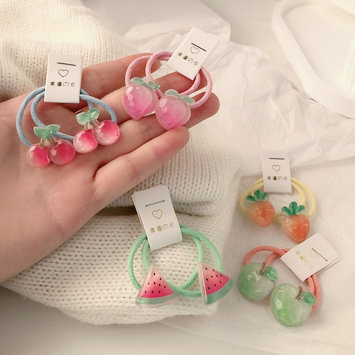Travel Accessories With Kids - Kids Carrot Hair Ties 5 Pair