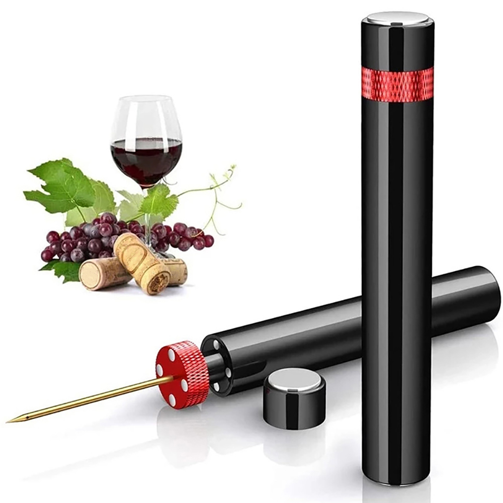 Travel Kitchen Accessories - Portable Air Pump Wine Bottle Opener
