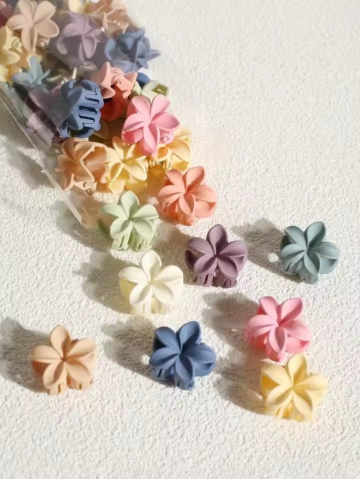 Travel Accessories With Kids - 10/15pcs 4cm Hair Claw Clips Sweet