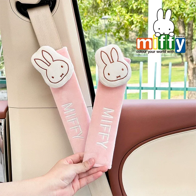 Travel Accessories With Kids - Kawaii Miffy Car Seat Belt Shoulder