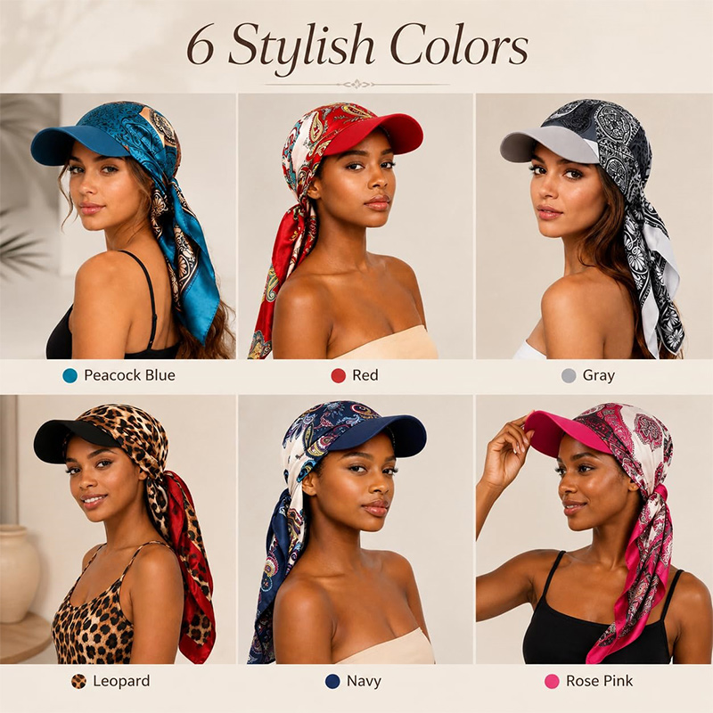 Travel Accessories Shops - Fashion Printed Square Scarf Hat for