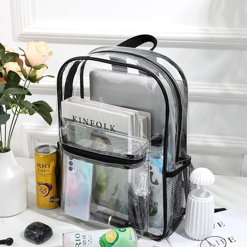 Travel Packing Accessories - Transparent PVC Outdoor Sports Fitness Knapsack