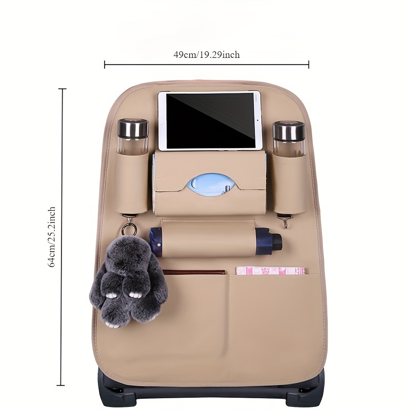 PU Leather Car Seat Organizer  - Car Seat Travel Bag recension och pris