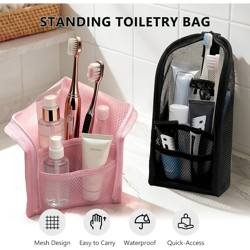 Mesh Toiletry Bag Breathable Q - Travel Packing Accessories recension och pris
