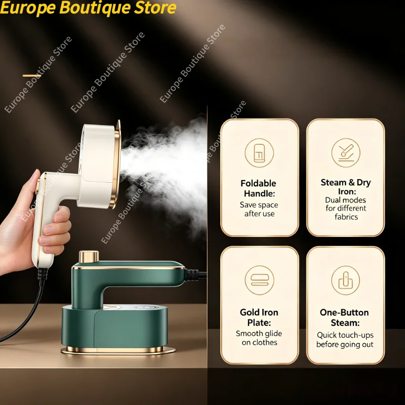 Foldable Handheld Garment Stea - Mini Iron Travel recension och pris