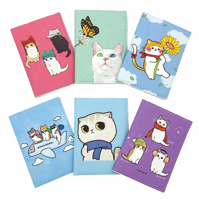 Cute Cat Pattern Passport Hold - Travel Accessories Overseas recension och pris