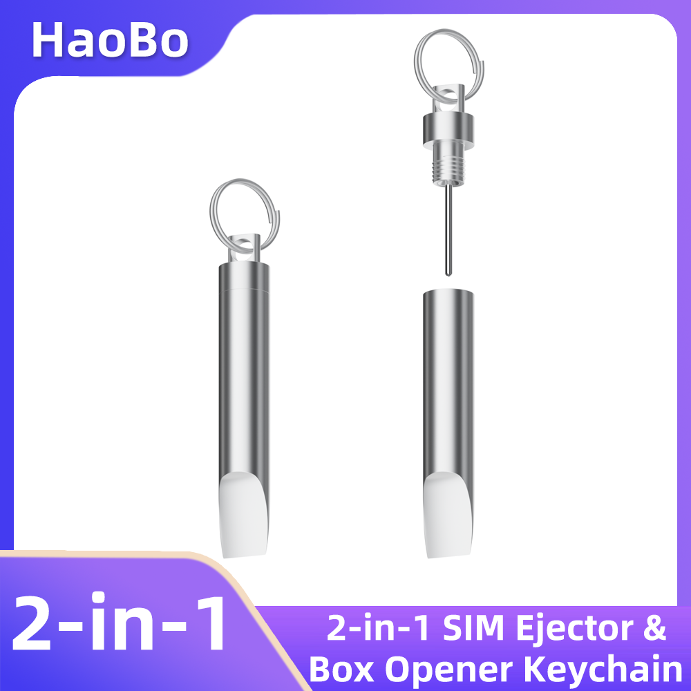 2-in-1 SIM Card Ejector Keycha - Sim Card Holder Case recension och pris