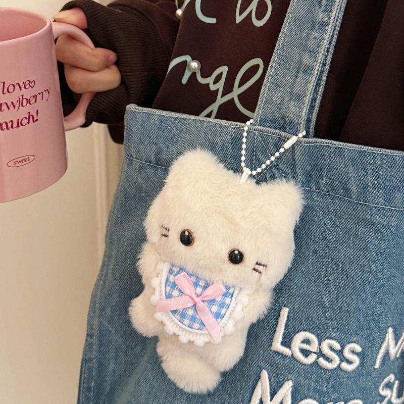 Bib Plush Cat Bag Charm Cute S - Travel Accessories With Kids recension och pris
