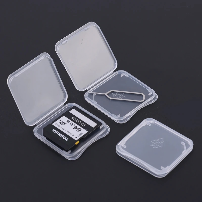 20/10/5/1PCS Transparent TF/SD - Sim Card Holder Case recension och pris
