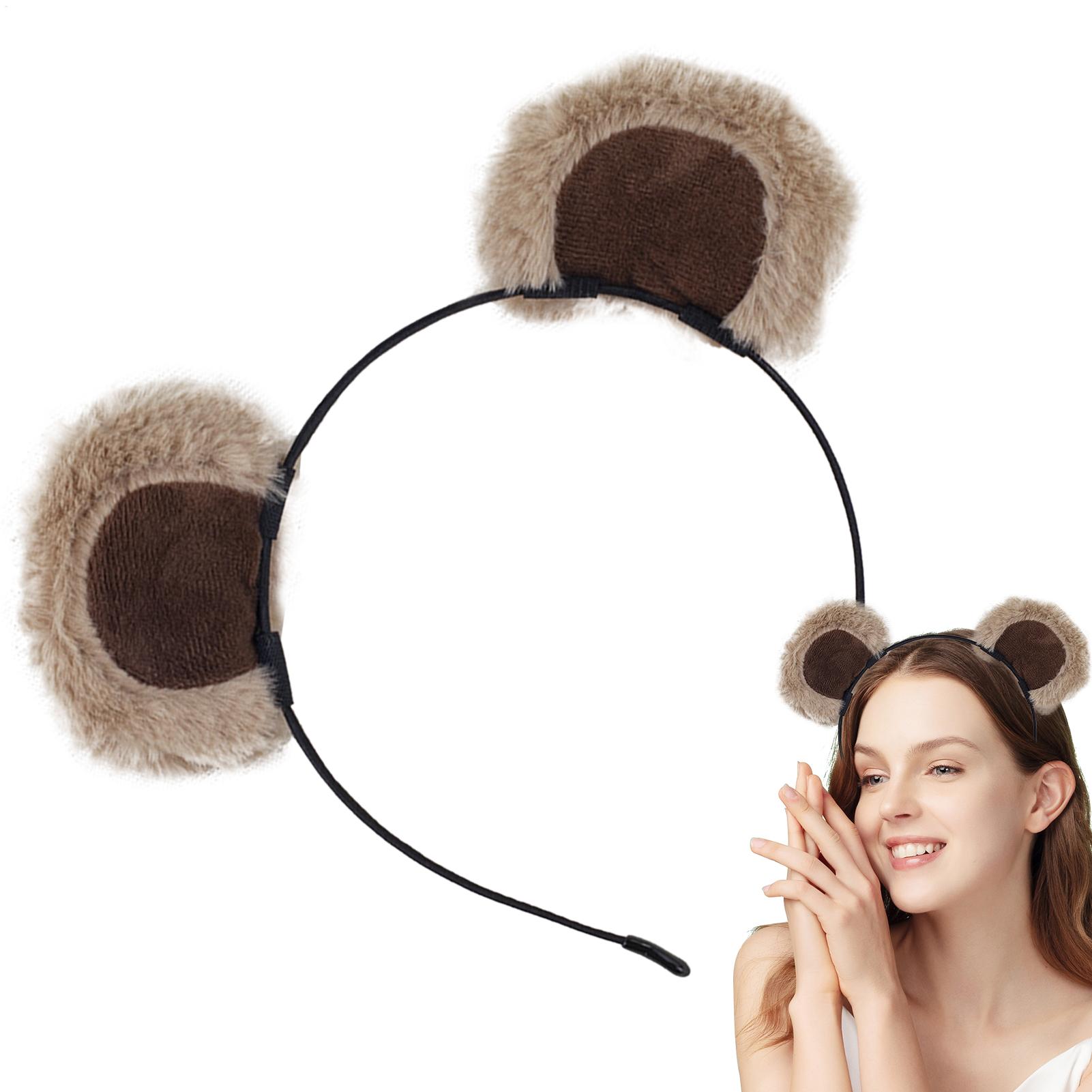 Plush Bear Ear Headbands Soft  - Travel Accessories For 10 Year Old Girl recension och pris