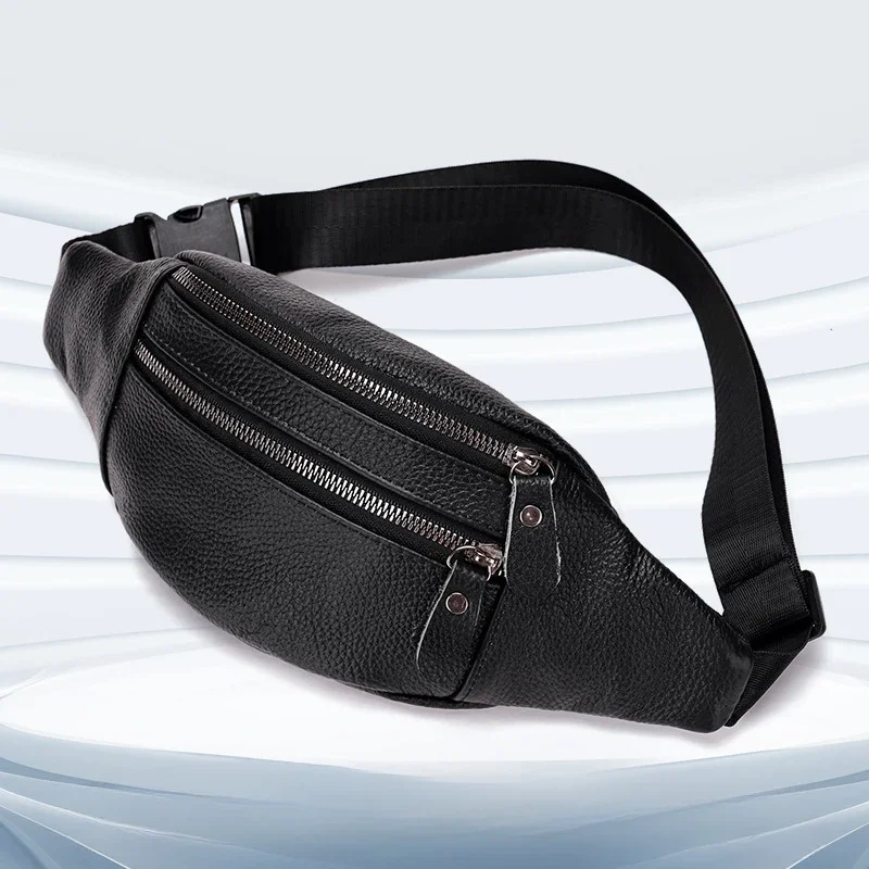 Genuine Leather Men’s Waist Ba - Travel Accessories Tech recension och pris