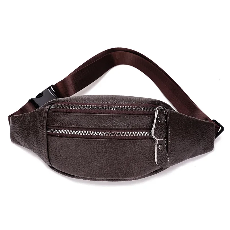 Genuine Leather Men’s Waist Ba - Travel Accessories Tech recension och pris