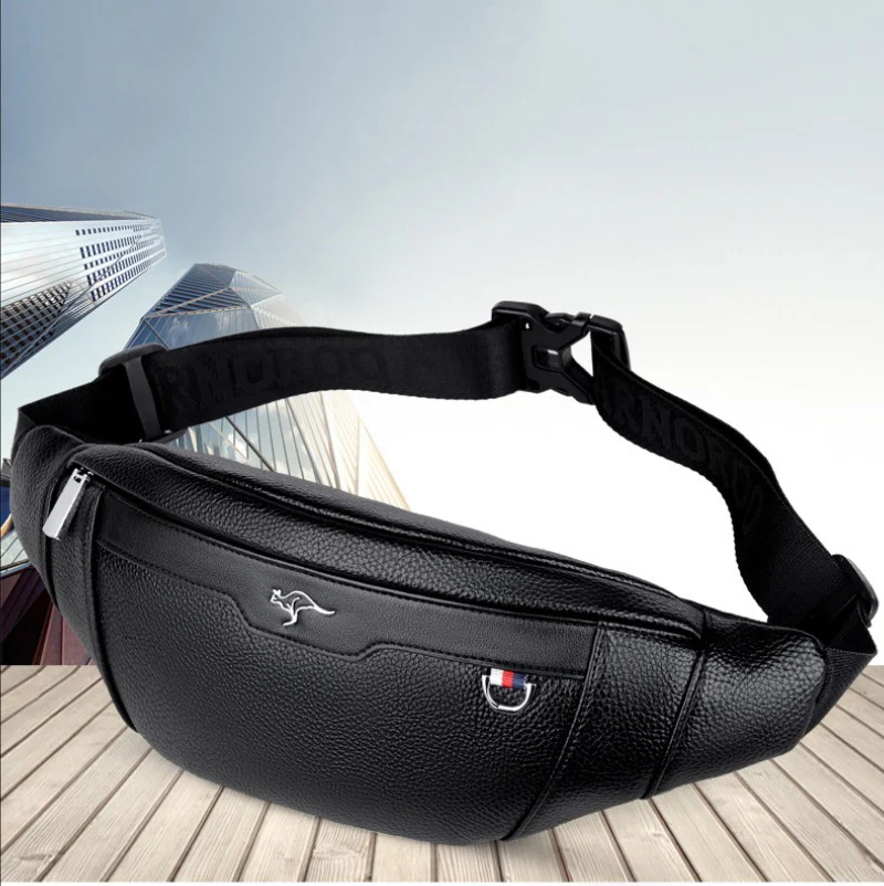 Business Leather Waist Bag Mul - Travel Accessories For Men recension och pris