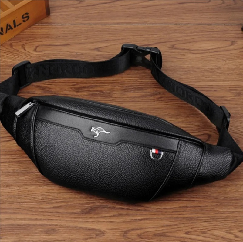 Business Leather Waist Bag Mul - Travel Accessories For Men recension och pris