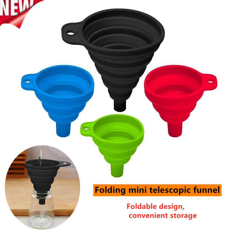 1PCS Foldable Funnel Silicone  - Travel Kitchen Accessories recension och pris