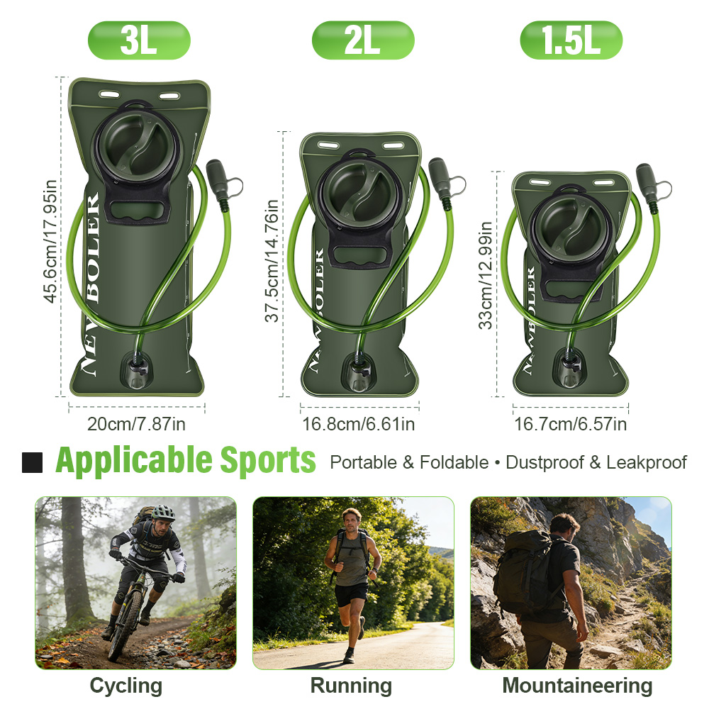 Hydration Bladder 1.5L/2L/3L L - Hydration Pack Backpack recension och pris