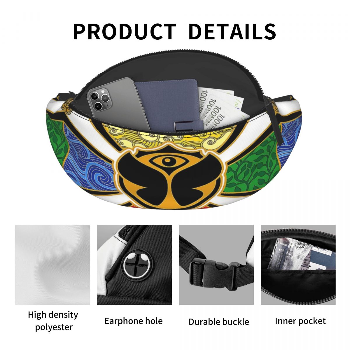 Tomorrowland Party Fanny Bag C - Travel Accessories For Men recension och pris