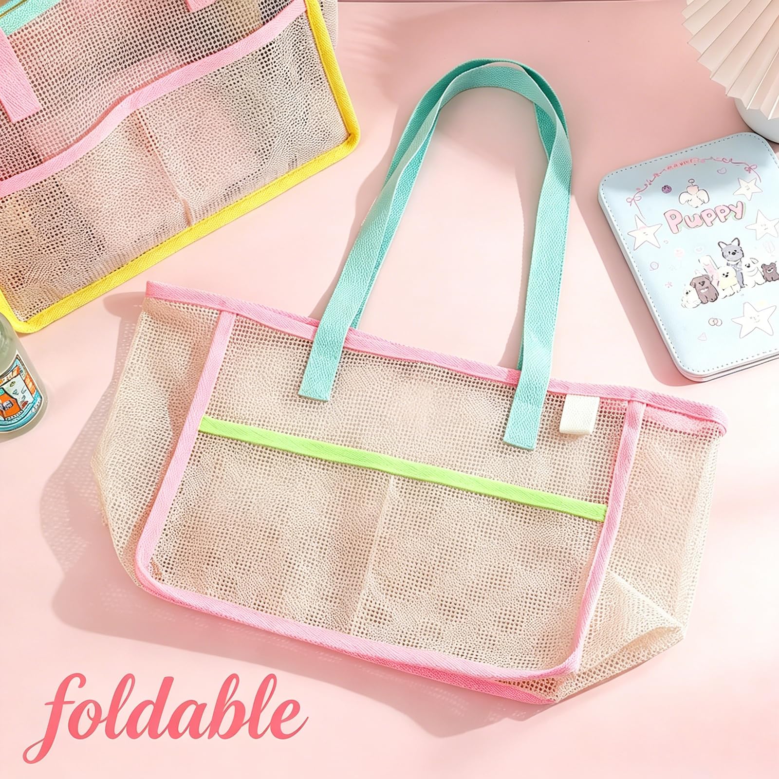 Beach Bags for Women Colorful  - Travel Accessories Pouch recension och pris