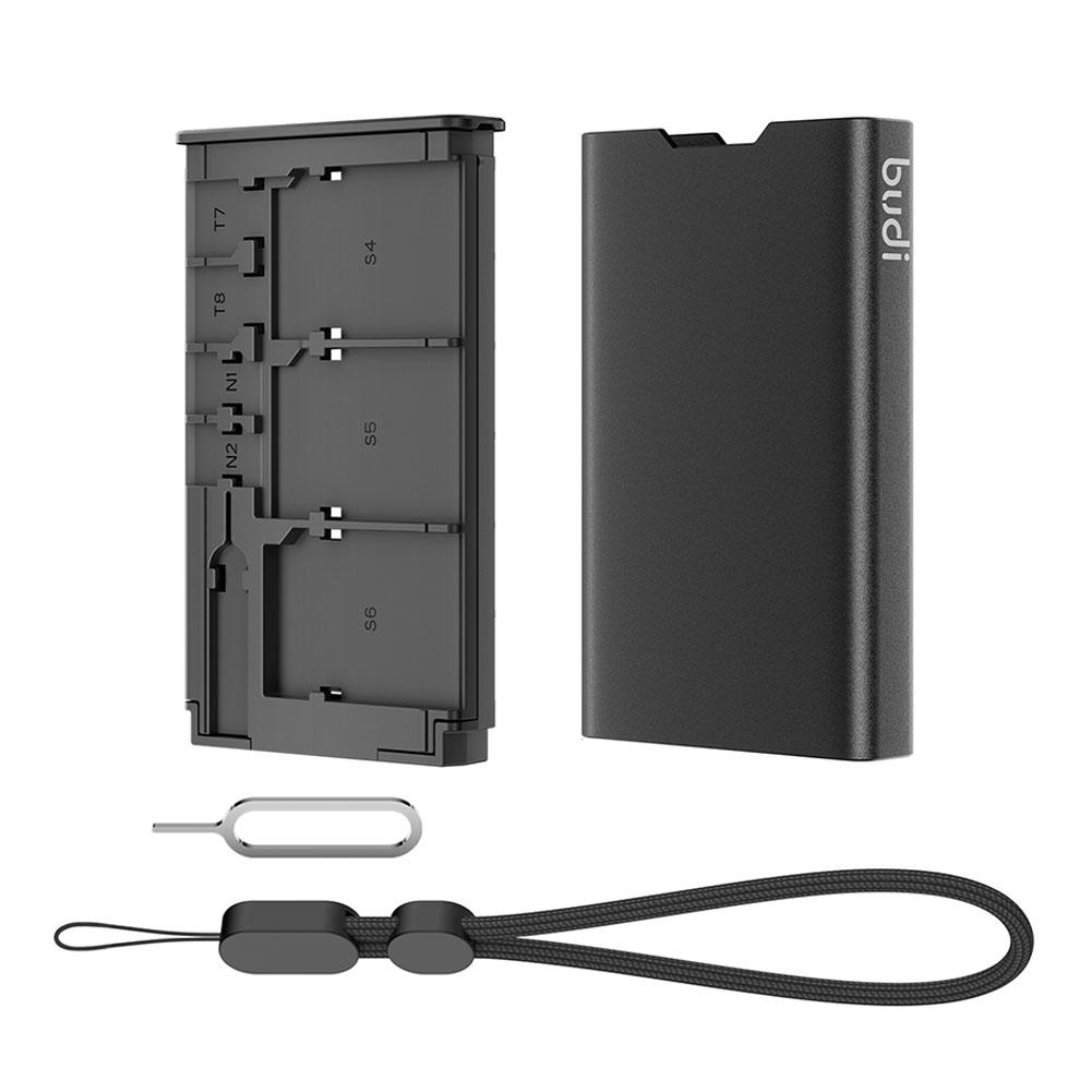 BUDI SD TF SIM Card Case Holde - Sim Card Holder Case recension och pris