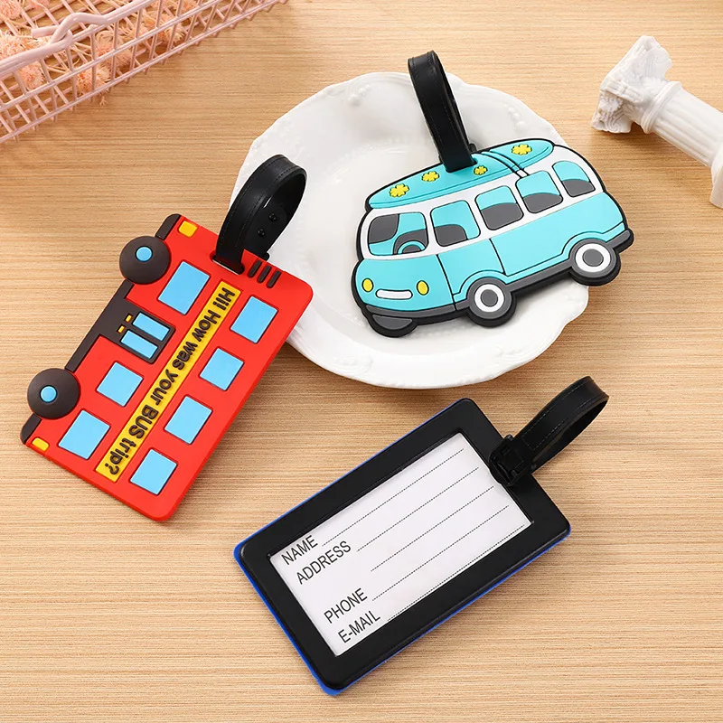 Cute Cartoon Cars PVC Silicone - Travel Accessories Logo recension och pris