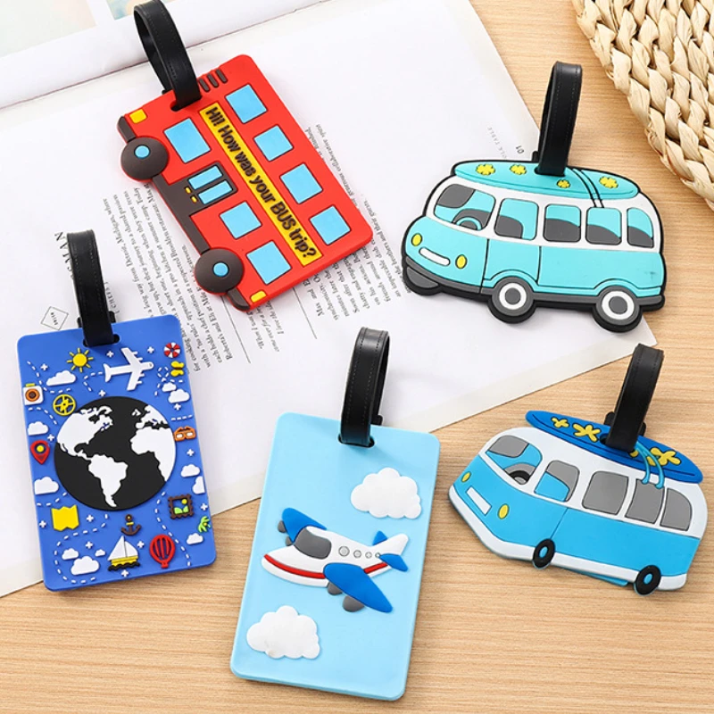 Cute Cartoon Cars PVC Silicone - Travel Accessories Logo recension och pris
