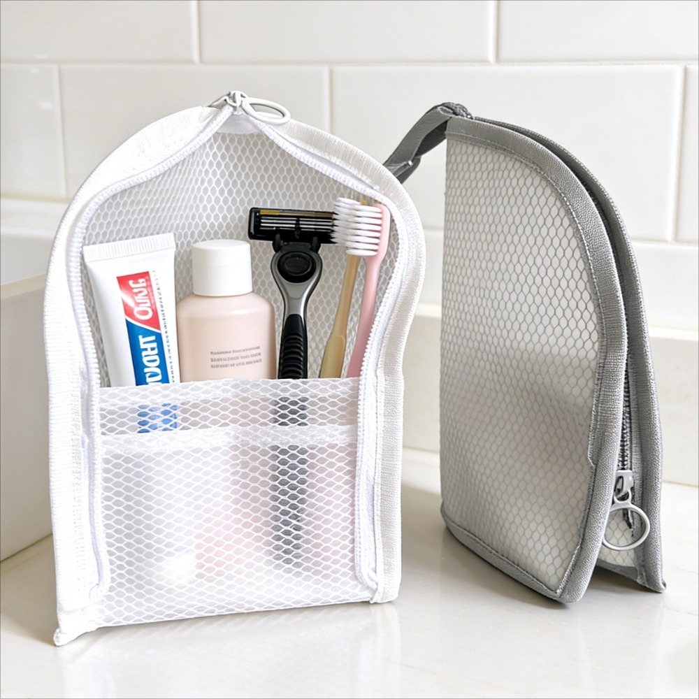 Mesh Toiletry Bag Breathable Q - Travel Packing Accessories recension och pris