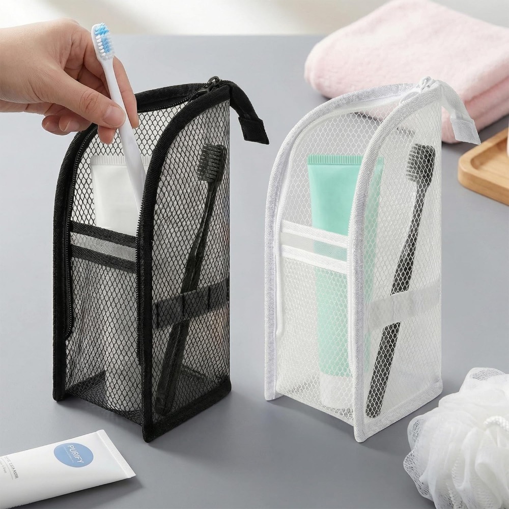 Mesh Toiletry Bag Breathable Q - Travel Packing Accessories recension och pris