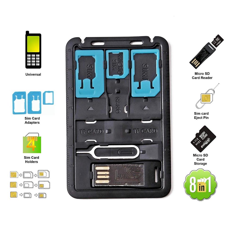 5 in 1 Universal Mini SIM Card - Sim Card Holder Case recension och pris