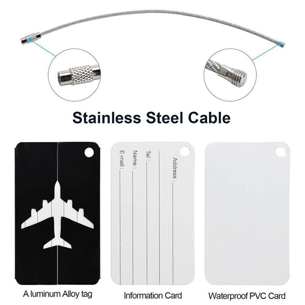 Aluminium Travel Luggage Tags  - Travel Accessories Logo recension och pris