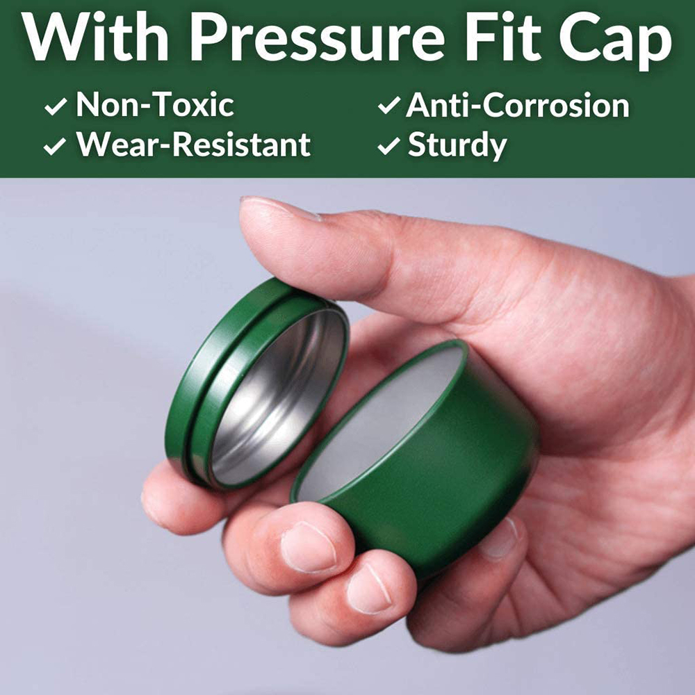 Tea Can with Airtight Lids Tin - Mini Iron Travel recension och pris