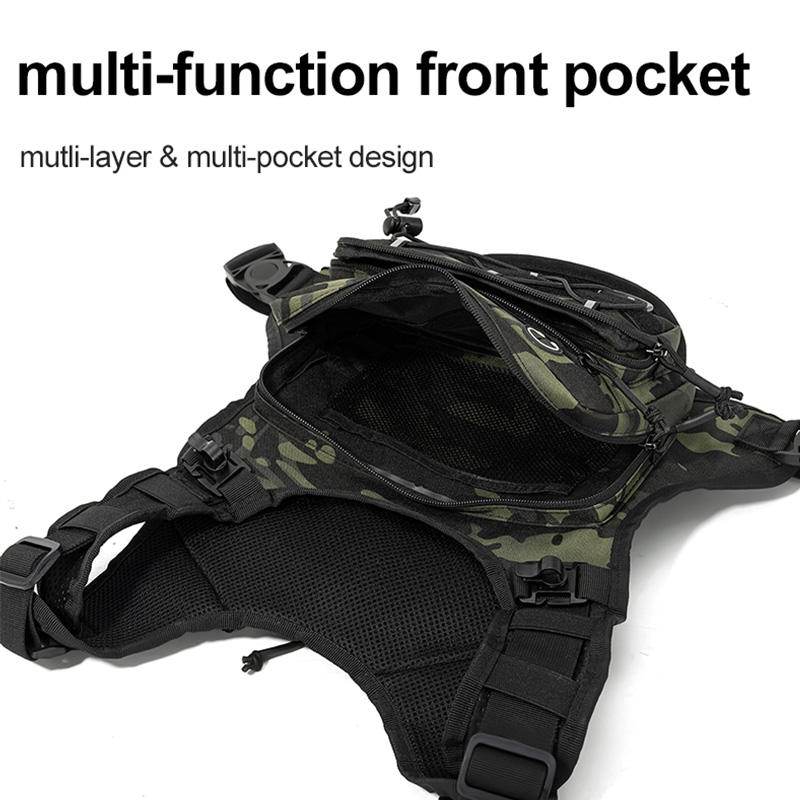 Tactical Bag Front Chest Rig V - Hydration Pack Backpack recension och pris
