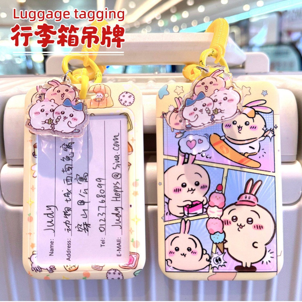 Chiikawa Luggage Tag with Lany - Travel Accessories For Japan Trip recension och pris